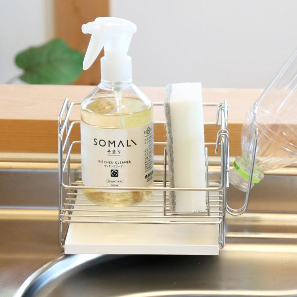 スポンジラック フッ素トレーのスポンジラック （ ステンレス シンク上 日本製 コンパクト グラスホ...