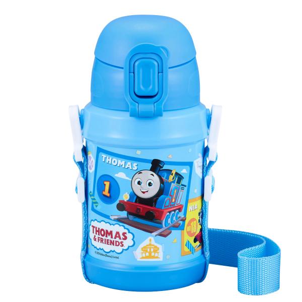 水筒 450ml ストロー付ステンレスボトル きかんしゃトーマス （ トーマス ストローボトル ステ...