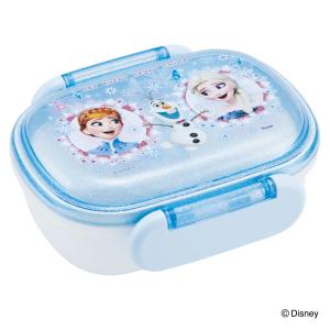 弁当箱 1段 270ml ふわっとタイトランチ アナと雪の女王 （ アナ雪 ランチボックス お弁当箱 食洗機対応 レンジ対応 抗菌 日本製 ）｜interior-palette