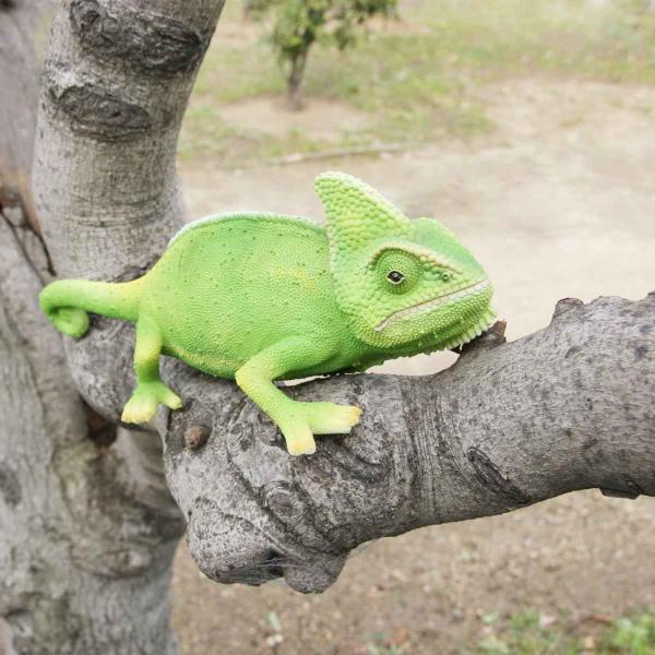 オブジェ カメレオン ペットバンク 貯金箱 （ トカゲ 置物 動物 雑貨 アニマル リアル 飾る 卓...