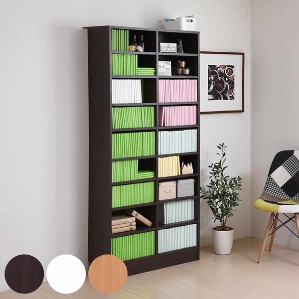 本棚 幅81cm 高さ180.5cm 全棚可動 （ ブックシェルフ 1cmピッチ 可動棚 収納 棚 ...