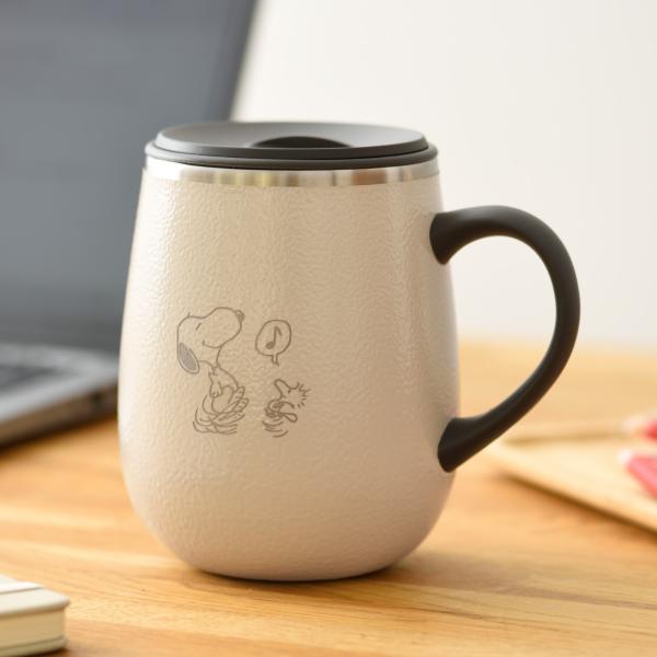 BRUNO マグカップ 460ml PEANUTS 蓋つきステンレスマグ tall （ ブルーノ ス...