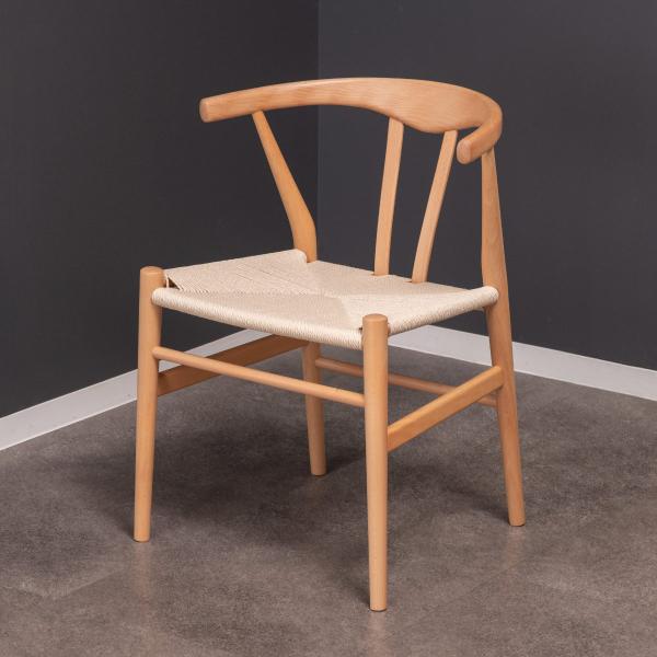 ダイニングチェア 座面高44cm リボーンチェア お掃除ロボット対応 ペーパーコード ビーチ （ リ...