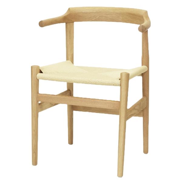 ダイニングチェア 座面高46cm ペーパーコード オーク ラストダイニングチェア （ リプロダクト ...