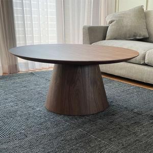 コーヒーテーブル 円型 直径92cm 高さ42cm ウォールナット ピルツ