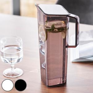 山崎実業 tower ハンドル付き冷水筒 タワー 1.2L （ タワーシリーズ 冷水筒 ピッチャー 水差し 水さし 麦茶ポット 冷水ポット 食洗機対応 冷水専用 ）