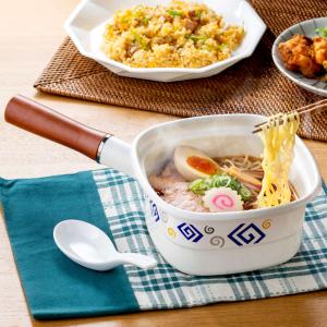 高木金属工業 角型片手鍋 14cm IH対応 ホーロー製 四角いお鍋 麺ごこち