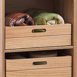 パール金属 収納ボックス 積み重ね桐ボックス 浅型 カラーボックス