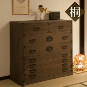 ミヤグチ企販 チェスト 4段 民芸調たんす 古美調引手 幅67cm （ 箪笥