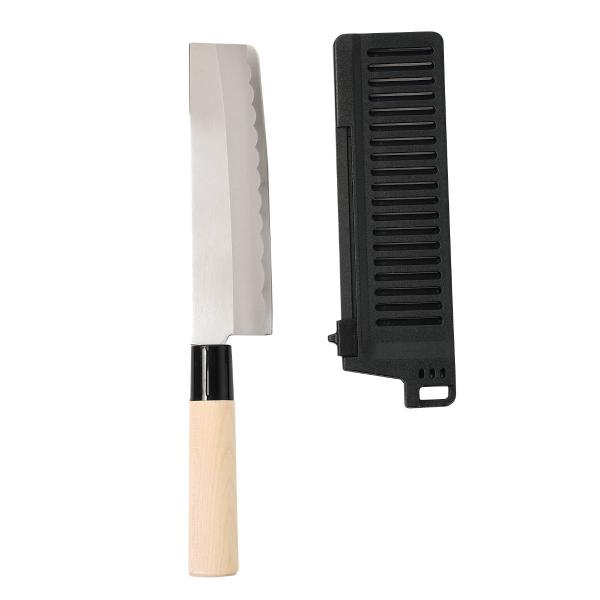 菜切包丁 16.5cm ケース付き 持ち運びできる菜切り包丁 （ 菜切り包丁 包丁 携帯用 カバー付...