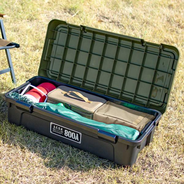 収納ケース アクティブストッカー 浅型 幅80cm コンテナボックス （ 38L 日本製 座れる 収...