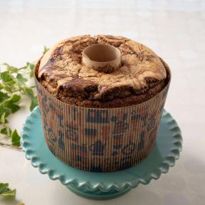 シフォンケーキ型 17cm 北欧 紙製 2枚入 （ オーブン対応 ケーキ型 焼型 焼き型 丸 ）