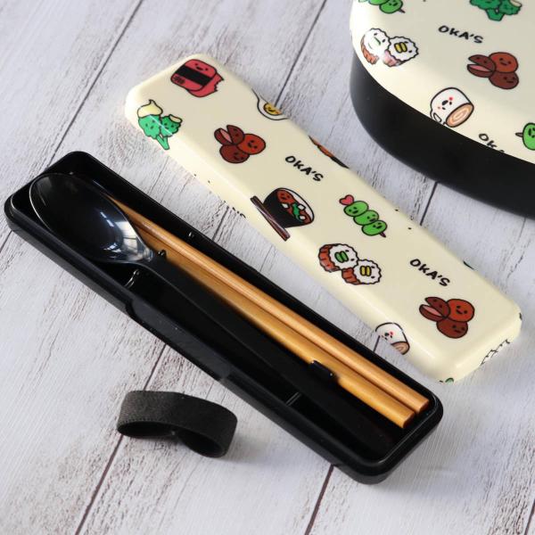 箸箱セット 布貼18.0布貼スプーン＆箸セット OKA’S （ 箸＆スプーンセット お箸 スプーン ...