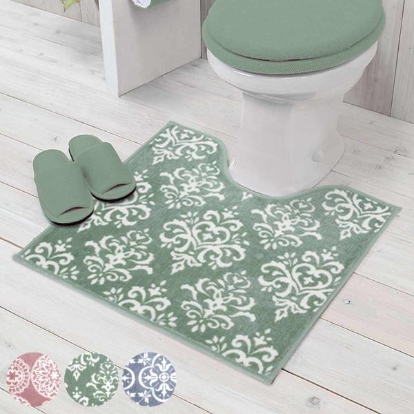 トイレマット カラーショップ 55×60cm （ トイレ マット 足元マット すべり止め 洗濯可 ）