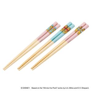 箸 竹箸 16.5cm プーコスチューム 3膳入 （ 木製 天然木 滑り止め加工 くまのプーさん プーさん ディズニー 子供 子ども キッズ ）