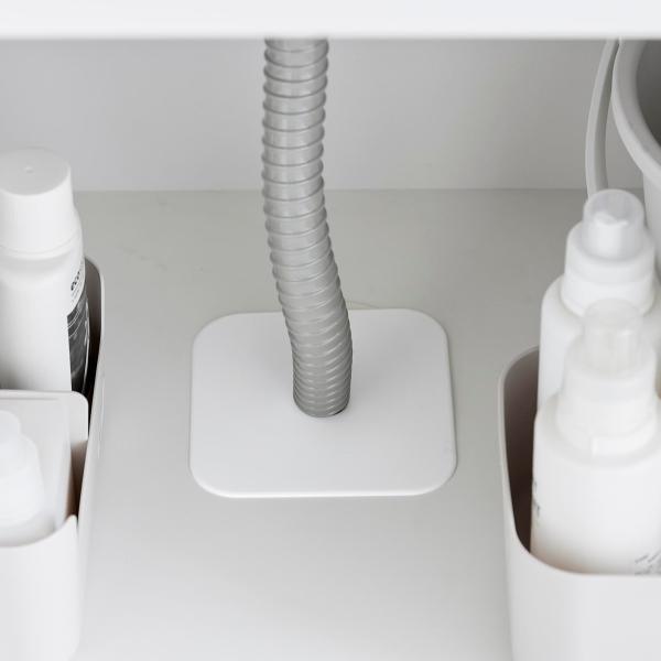 山崎実業 plate 洗濯機排水トラップホコリ防止カバー プレート 2個セット （ 49032080...