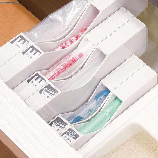 ゴミ袋 収納 アレンジフリー ゴミ袋＆保存袋ストッカー Mサイズ （ ゴミ袋ストッカー ポリ袋ストッ...