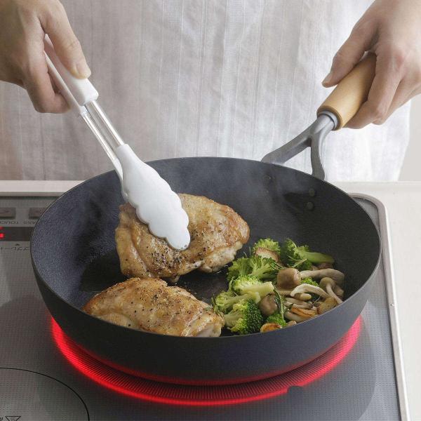 鉄フライパン 26cm IH対応 ファイバーエンボス 日本製 （ ガス火対応 鉄製フライパン フライ...