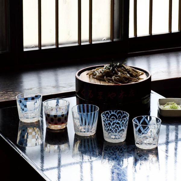 廣田硝子 そばちょこ 五客揃 （ ガラス 日本製 蕎麦猪口 蕎麦ちょこ つゆ入れ 小鉢 フリーカップ...