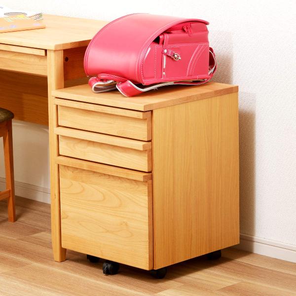 デスクワゴン 幅42cm 3段 キャスター付 トライA （ ワゴン サイドワゴン 引き出し 収納 デ...