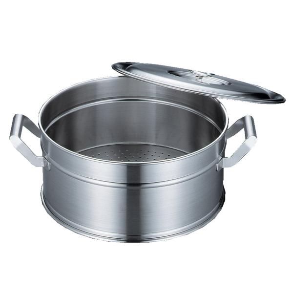 蒸し器 33cm 2升炊き エレックマスター プロ 蓋付き ステンレス製 日本製 フジノス せいろ ...