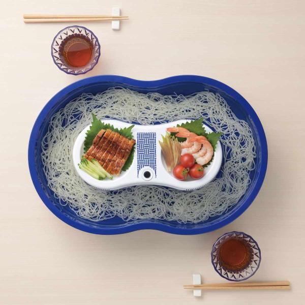 流しそうめん器 真珠乃涼 電池式 そうめん流し器 L （ そうめん器 そうめん機 流しそうめん機 そ...