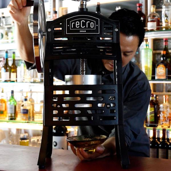 氷削機 かき氷機 recro レクロ ブロック氷専用 業務用 スワン （ 法人限定 手動 ふわふわ ...
