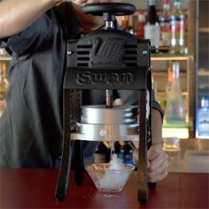 氷削機 かき氷機 BLACK SWAN W ブラックスワン バラ氷対応 業務用 スワン （ 法人限定 手動 ふわふわ かき氷メーカー 手動式かき氷機 ）