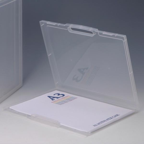 作品収納 A3 アクティブファイルケース 35型 子ども クリアケース クリアファイル （ ドキュメ...