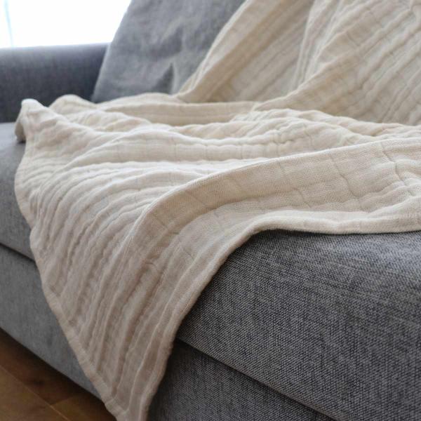 ガーゼケット シングル コットンリネン 無添加 日本製 （ オーガニック 140×200 ガーゼ ケ...