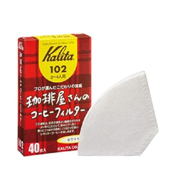 Kalita カリタ コーヒーフィルター 珈琲屋さん 102 ロシ 40枚入 （ 2〜4人用 コーヒ...