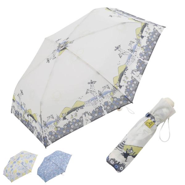 折りたたみ傘 雨晴兼用 ムーミン 55cm 手開き式 （ 傘 折り畳み傘 キャラクター かさ 雨傘 ...