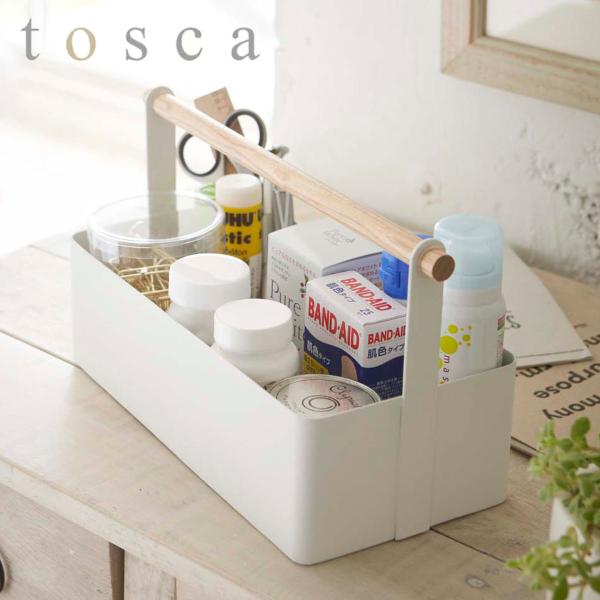 小物収納ボックス　ツールボックス　トスカ　tosca　Lサイズ　スチール製 （ 収納ケース 小物入れ...