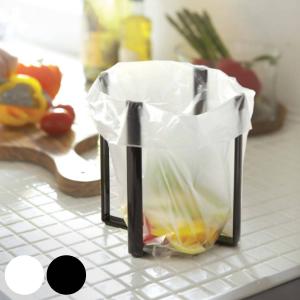 ポリ袋エコホルダー タワー 三角コーナー ゴミ箱