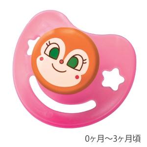 おしゃぶり　ドキンちゃん　S　シリコン乳首 日本製　キャラクター　キャップ付き （ ベビーグッズ 赤ちゃん用品 アンパンマン ）｜interior-palette