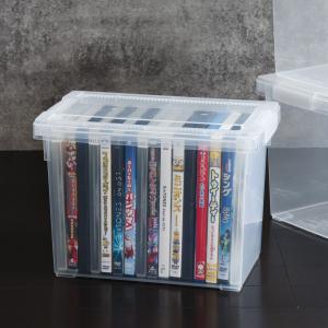 DVD収納ケース いれと庫 DVD用 ライト （ 収納ケース 収納ボックス メディア収納 ボックス ケース フタ付き 仕切り板付き プラスチック 日本製 クリア ）｜interior-palette