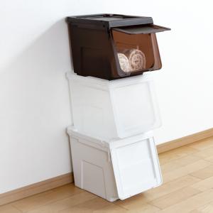 イケア（IKEA） ふた付きボックス ブラック 67x42x31cm m20339934