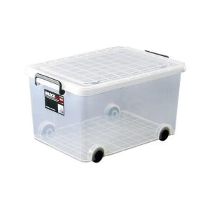 SANKA コロ付き収納ボックス コロコロケース 50深 クリア Y-8050 日本