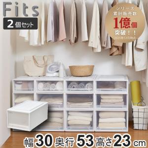 Fits 収納ケース フィッツケースクローゼット 幅30×奥行53×高さ18cm