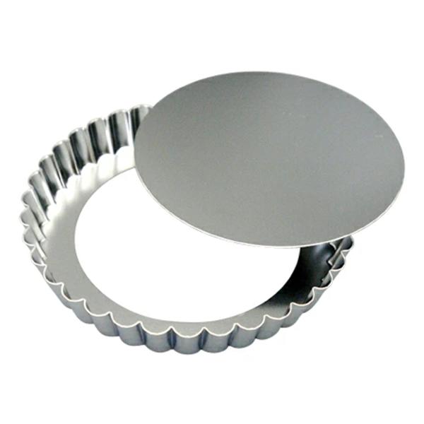 タルト型 パイ型 丸型 18cm 底取 スチール製 クロームメッキ （ オーブン対応 タルトレット型...