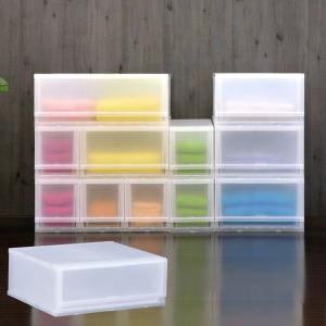 伸和（SHINWA） 収納ケース プラスト 半透明タイプ 1段 幅51×高さ20.5