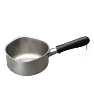 柳宗理 片手鍋 つや消し ふた付き16cm 日本製 ガス火専用 ステンレス