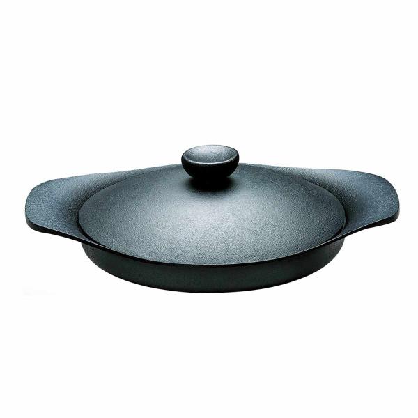 柳宗理 オイルパン 22cm IH対応 鉄蓋付き ハンドル付き 南部鉄器 浅型鍋 （ ガス火対応 南...