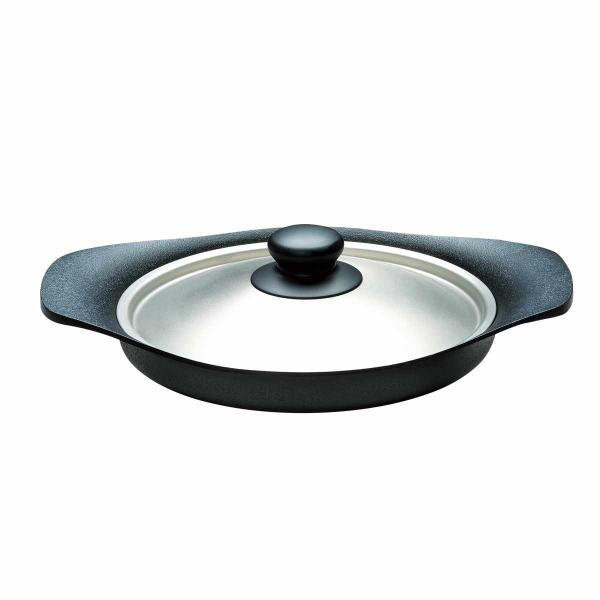 柳宗理 グリルパン 22cm IH対応 ステンレス蓋付き 南部鉄器 浅型鍋 （ ガス火対応 南部鉄鍋...