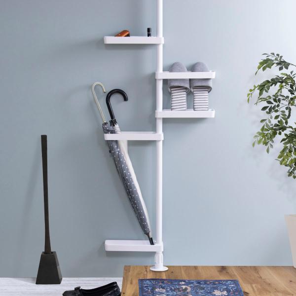 突っ張り ラック つっぱり式スリムラック （ 突っ張りラック スリム 収納 突っ張り棒 隙間収納 つ...