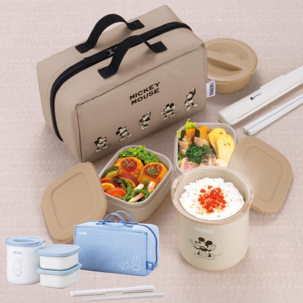 サーモス 保温弁当箱 ミッフィー ミッキー DBQ-257DS （ THERMOS レンジ対応 食洗...
