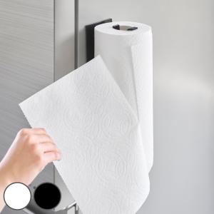 山崎実業 tower 片手でカットマグネットキッチンペーパーホルダー タワー 縦タイプ L （ 4903208102704 タワーシリーズ キッチンペーパーホルダー 壁面収納 ）