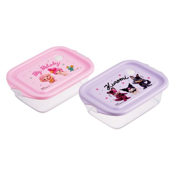 弁当箱 500ml シールボックスM 2P マイメロクロミ Netflix （ お弁当箱 シールボッ...