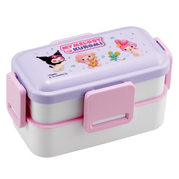 弁当箱 2段 600ml 2段ふわっと弁当箱 マイメロクロミ Netflix （ ランチボックス 食...