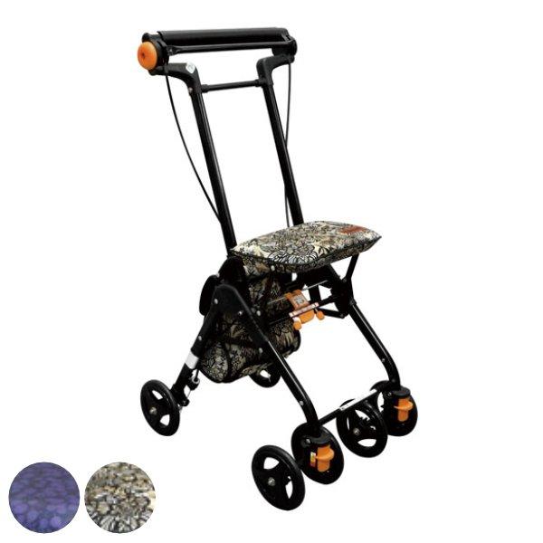 シルバーカー ティコブナノン アルミ製 コンパクト 座れる 幸和製作所 （ カート 歩行器 歩行車 ...